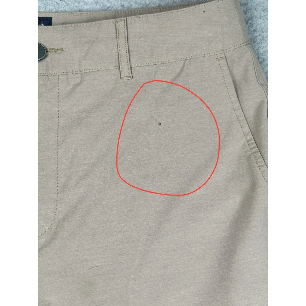 Faherty All Day Shorts Mens 31 Tan 6.5